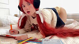 lazy college coed gets punished in private lesson preview