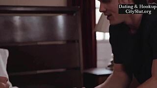 Busty Stepmom Sucks and Fucks Stepson's Cock Deep
