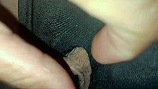 Teasing her tight shaved pussy with my cock gets her dripping wet before creampie