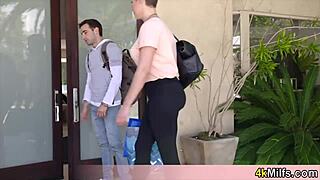 stepmom turns boring weekend into wild taboo milf teen 3some surprise