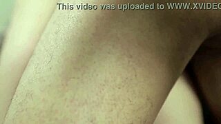 indonesian girl in satin skirt no panties gets creampied inside