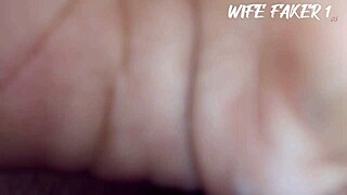 indian stepsis strokes my cock hard in sneaky handjob session