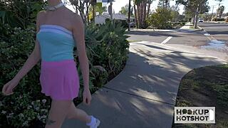 Inked Blonde Haley Reed Rides Cock Deep with Sloppy Blowjob Action