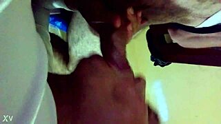 explosive orgasm flooding her mouth with hot cum