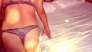 Evaluna the amateur hotwife strips teasingly at home for her husband's camera and photos