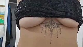 Redhead masturbates pussy on video call husband's friend