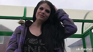 Lucia Takes On Wild Public Challenges Flashing And Fingering