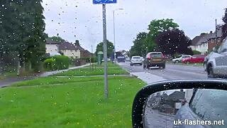 Lucia Takes On Wild Public Challenges Flashing And Fingering