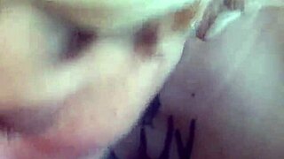 Best deepthroat blowjob ever ends with massive cumshot straight into her mouth!