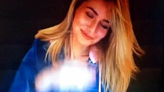 blonde chaturbate babe rubs her webcam curves in hot web chat