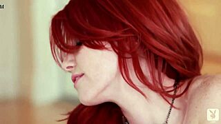 elle alexandra slowly strips teasing clothes off for playboy