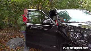 blonde savior gets her wet public blowjob reward?