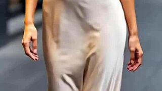 busty milfs bounce huge natural tits braless in tight dresses outdoors