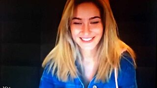 blonde chaturbate babe rubs her webcam curves in hot web chat