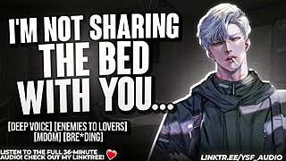 forced bed share with cocky enemy turns into hot roleplay fuck
