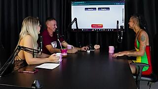 damn morena and blonde get naked sharing wild mansion stories