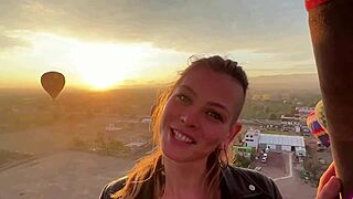 Date Night Risky Balloon Sex She Swallows Over Pyramids