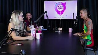 damn morena and blonde get naked sharing wild mansion stories