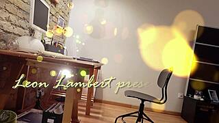 wow look at that busty secretary ignoring her boss jerking off on her huge tits