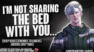 forced bed share with cocky enemy turns into hot roleplay fuck