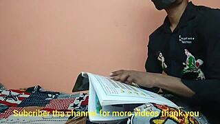 innocent desi tuition teacher with big boobs secretly teaches student hardcore sex lessons