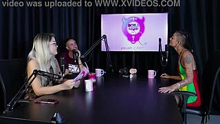 damn morena and blonde get naked sharing wild mansion stories