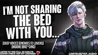 forced bed share with cocky enemy turns into hot roleplay fuck