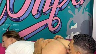 Blue-Eyed Blonde Brazilian College Girl Fucks Wild Costumed Cuckold Massage Hotel