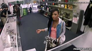 a petite ebony pawned for grandpappy's big black cock