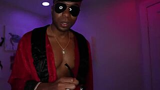 WIFE FUCKS MONSTER BBC DOGGYSTYLE WHILE CUCK HUBBY WATCHES AT HALLOWEEN PARTY!