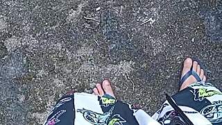 sucking cock in public yard