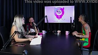 damn morena and blonde get naked sharing wild mansion stories