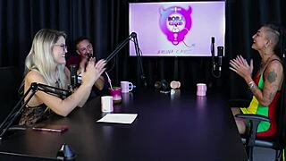 damn morena and blonde get naked sharing wild mansion stories