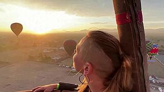 Date Night Risky Balloon Sex She Swallows Over Pyramids