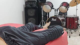 Huge cock throbs desperately as tall guy strokes to explosive solo domination cumshot