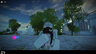 Italian girl fucked hard in roblox game part two.