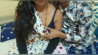 Desi wife in saree teases with hot romance turning into steamy orgasmic sex