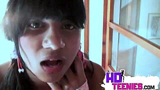 wanna see this hot 18yo latina teen lick lollipop while flashing natural tits and pussy?