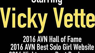 Watch Vicky Vette rub ice over Puma Swede's steamy hard nipples