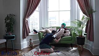 British Student Nurse Eats Teacher's Cum After Deep Devouring