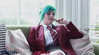 British Student Nurse Eats Teacher's Cum After Deep Devouring