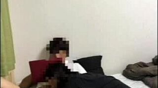 黒髪ショート彼女が仕事中におちんちん舐めてと誘う1on1セックス