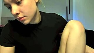 Fat teen bends over masturbates pussy so hard cum drips everywhere