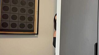 hot latina next door catches white neighbor jerking and takes his milk pussy-deep