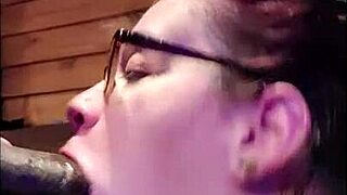 yo check this white wife slut worshipping that huge bbc like a pro...