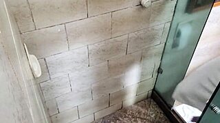 Joao O Safado Fucks Skinny Negona Nicoly Carioca Bareback in Shower!