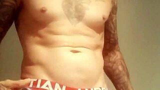 i can't stop stroking my huge tattooed cock solo after lockdown