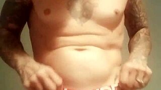 i can't stop stroking my huge tattooed cock solo after lockdown