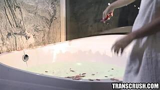 hot trans dream girl fantasizes fucking busty lesbian with big tits