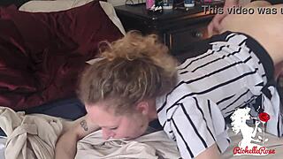 Blonde milf begs for creampie submission before hubby's big game, part 2?
